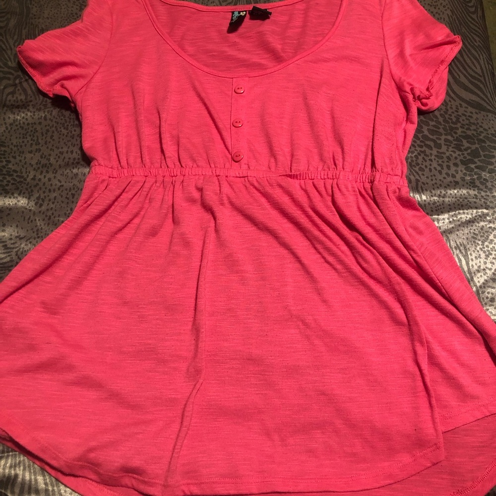 Cute pink tunic top thin and comfy